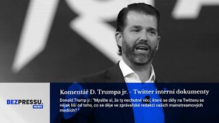 Komentář Donalda Trumpa jr. - Twitter interní dokumenty