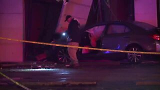 Maple Heights officers shoot driver who crashed into building, led officers on foot pursuit, police say