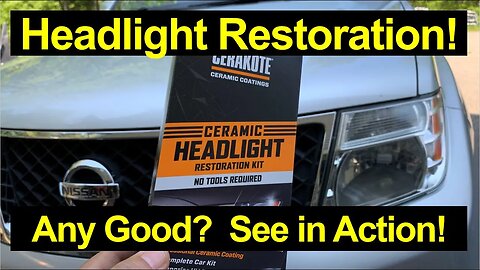 ✅ Headlight Restoration using Cerakote - No Tools Needed!