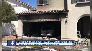 Firefighters: House fire started by children playing with candles