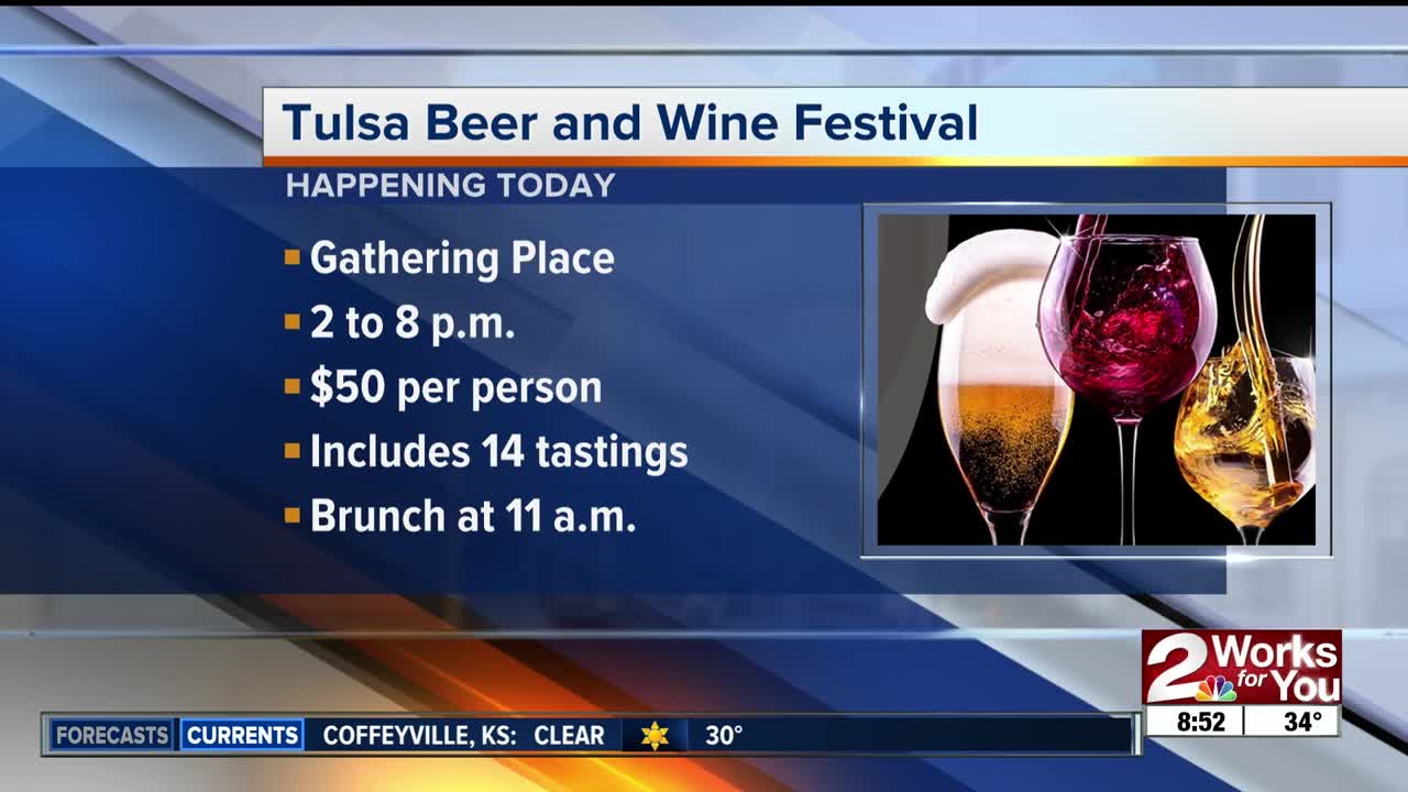 Tulsa Beer and Wine Festival today at Gathering Place
