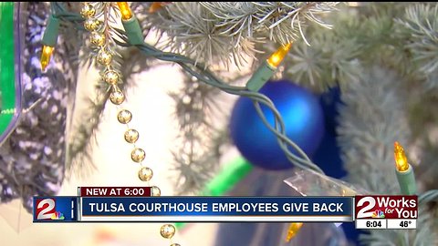 Tulsa County employees decorate Giving Tree