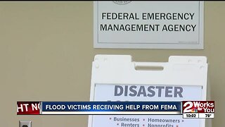 Flood victims receiving help from FEMA