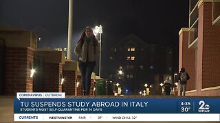 TU suspends study abroad in Italy