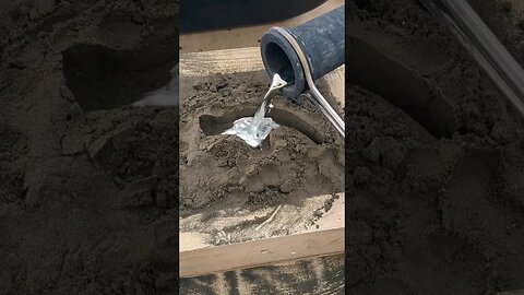 ASMR Pouring Metal Melting #shorts