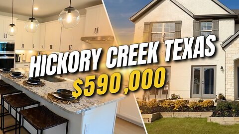 Affordable Lake Living Home Tour - Hickory Creek Texas - Sycamore Cove Model Home Tour
