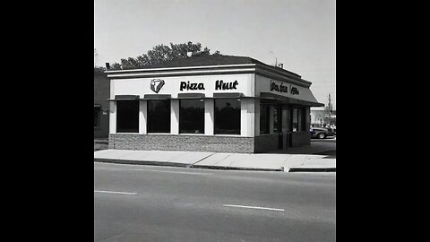 AI art: Pizza Hut building in 1950