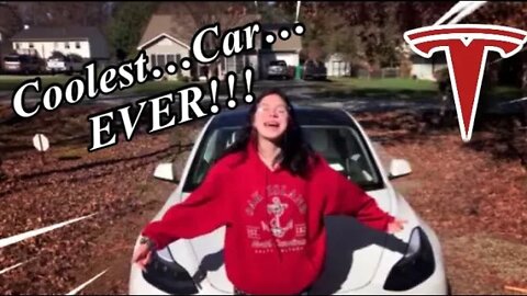 Tesla Smile Can't Stop! - Tesla Barbarian's Niece Takes Her First Tesla Test Ride in the Model 3!