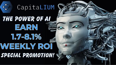 CAPITALIUM | NEW PLATFORM! EARN 1.7% -8.1% WEEKLY. NEW PROMO! #artificialintelligence #defi #crypto
