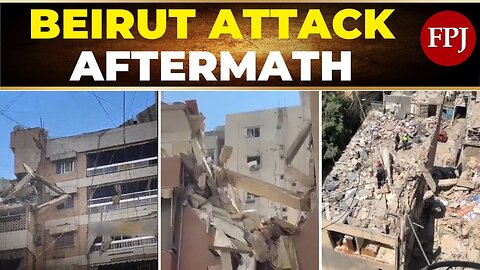 Beirut in Ruins: Israeli Airstrike Wipes Out Building, Leaves 1 Dead and 68 Injured
