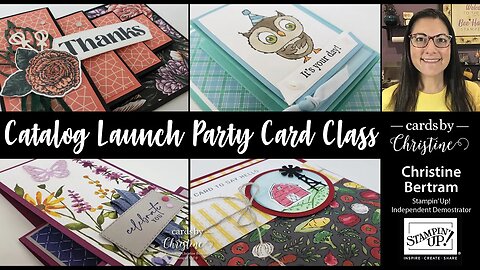 Catalog Launch Party meets Fun Folds Card Class with Cards by Christine