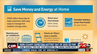 PG&E warm weather money and energy saving tips