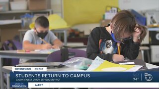 Students return to Cajon Valley Schools