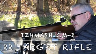 Izhmash CM-2 Russian 22lr target rifle at the range with Norma Tac-22 and Eley target ammo