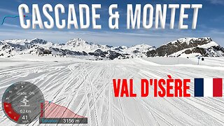 [4K] Skiing Val d'Isère, Cascade and Montet - Glacier du Pisaillas, France, GoPro HERO11