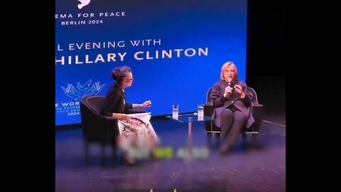 Hillary Clinton confronted at cinema for peace