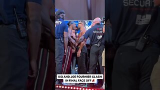 KSI Throws Joe Fourniers Glasses Away In Heated Weigh In Face Off 😳🥊 #ksi #boxing #misfitsboxing