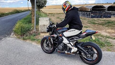 This is Pure Sound 2020 Street Triple 765 RS w/ full exhaust