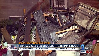 Fire Damages Veterans Home
