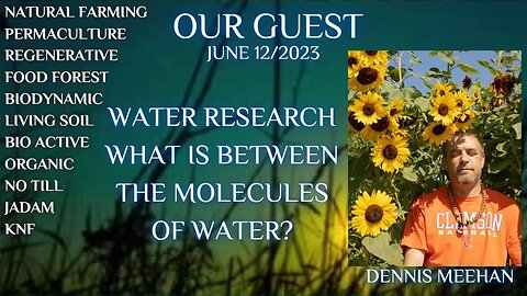 The Soil Matters Dennis Meehan Water Research