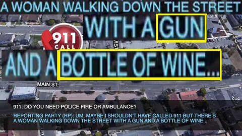 Woman walking down the street with bottle of wine and shotgun gets shot - San Mateo Sheriff shoot