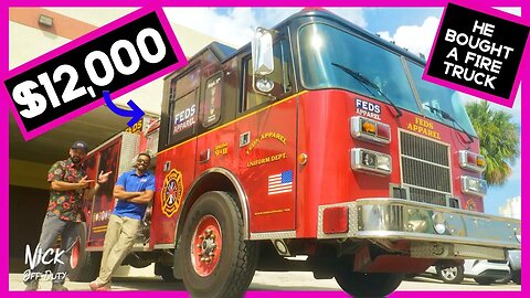 He bought a FULLY FUNCTIONAL FIRE TRUCK for $12,000