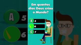 EM QUANTOS DIAS DEUS CRIOU O MUNDO?! #shorts #perguntaserespostas #biblia