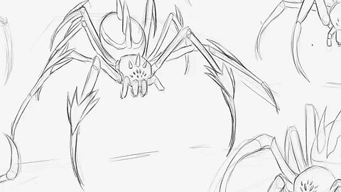 Drawing Delivery - Arachnid Spider Study!!?? - How to Draw - Real Time~!