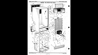 GE - General Electric appliance part schematic and break down - Card 13