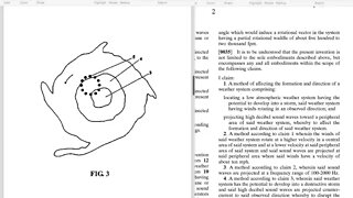 Hurricane & Tornado Control Device, Patent Numbers, Sounds Waves & Fleets of F-18's