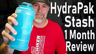 HydraPak Stash Collapsible Water Bottle 1 MONTH REVIEW