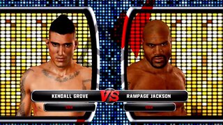 UFC Undisputed 3 Gameplay Rampage Jackson vs Kendall Grove (Pride)