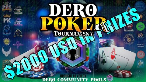 OVER $2000 USD In PRIZES!!! | DERO Poker Sign UP