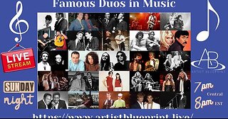 Famous Duos in Music! - Artist Blueprint LIVE - June 2nd 2024