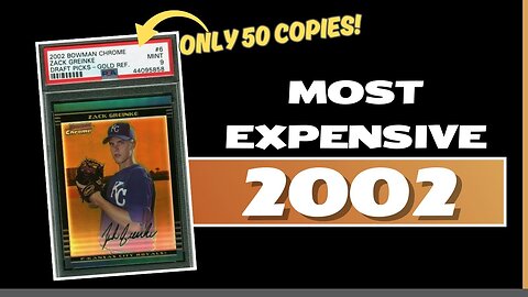 Top 10 2002 BASEBALL CARD sales! METS legend rookie!!