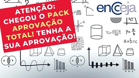 ⚠️ ATENÇÃO: CHEGOU O PACK APROVAÇÃO TOTAL! TENHA A SUA APROVAÇÃO NA PROVA DO ENCCEJA!