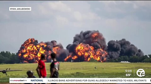 Mig 23 crashes at Thunder over Michigan Air Show Sunday; no injuries reported