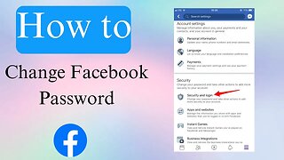 How to change your facebook password? | Facebook app tutorial
