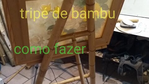 como fazer tripé para quadro de bambu @bambu total