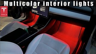 How to install Abstract Ocean Multi-Color Lights on Tesla Model 3/Y