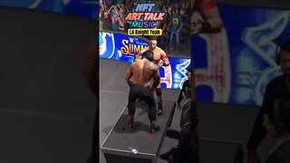 LA Knight smashes Roman Reigns thru the Table 😳🤼‍♂️ Yeah WWE 2k23