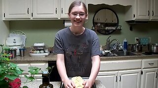 Teen Girl Makes Sourdough Braided Bread