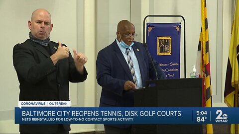 Baltimore City reopens tennis, disk, golf courts