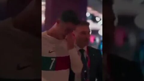 Ronaldo cries tears after losing with the Moroccan national team in the World Cup #shorts