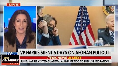 Why has Kamala Harris been noticeably absent amid the Afghanistan crisis?