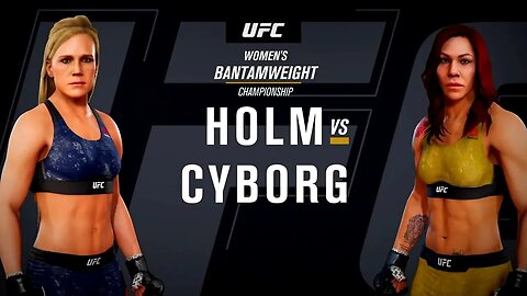 EA Sports UFC 3 Gameplay Cris Cyborg vs Holly Holm