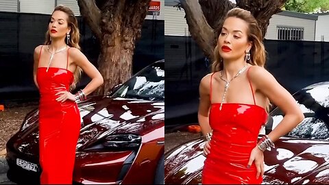 Rita Ora Takes a Thrilling Ride in the Porsche Taycan | Experience the Electric Power!