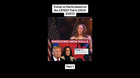 Trump vs Harris based on the LATEST Poll in EACH STATE!