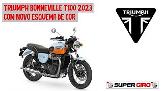 Triumph Bonneville T100 2023 com nova cor no Brasil #CANALSUPERGIRO
