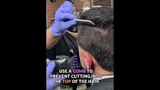 HOW TO PREVENT CUTTING INTO THE TOP OF THE HAIR